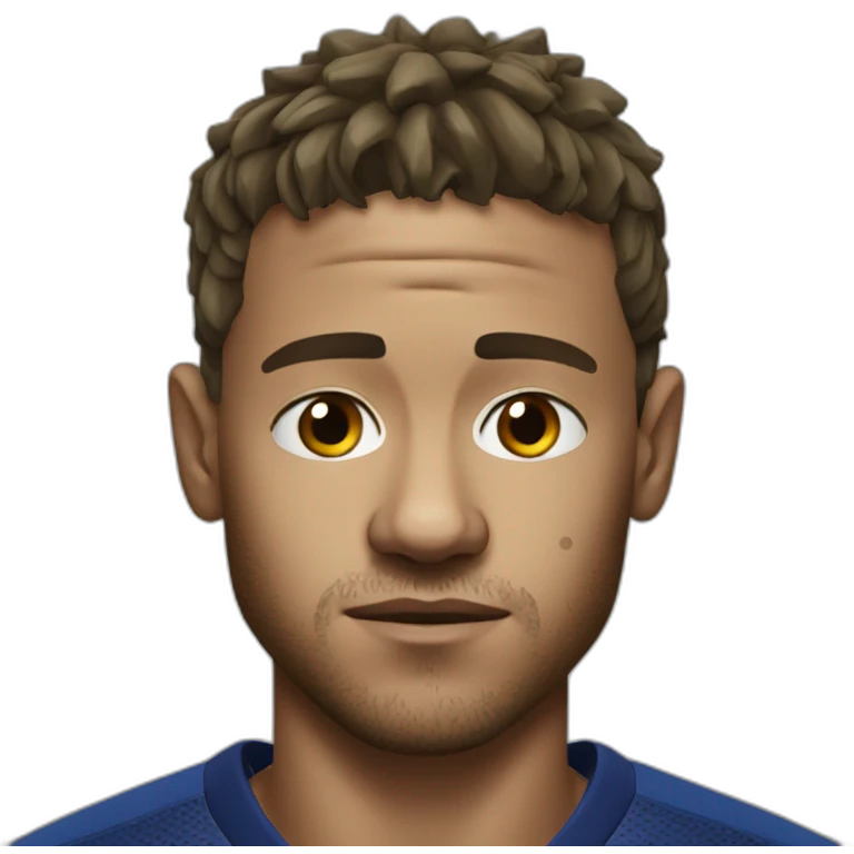Neymar realistic football player sad emoji
