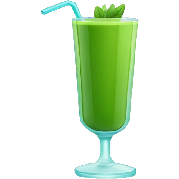 Green smoothie with no emoji emoji