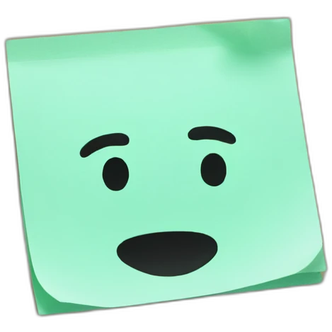 post-it emoji