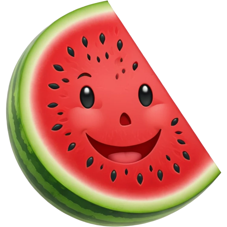 watermelon smile hAlf slice emoji