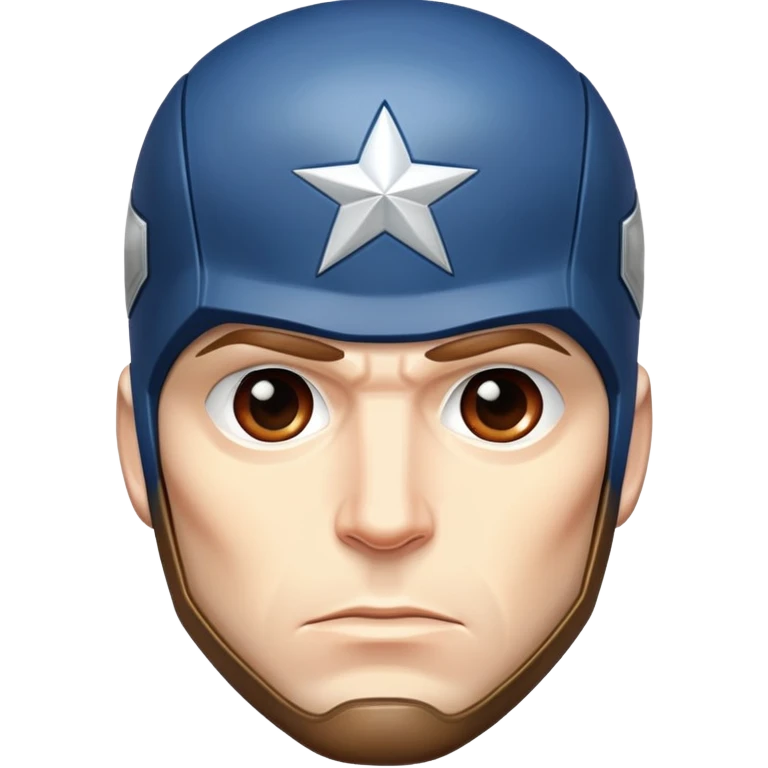 Captain America face emoji