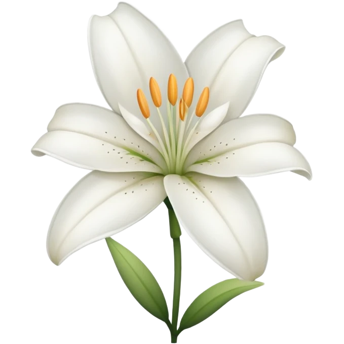 lily without leaf emoji