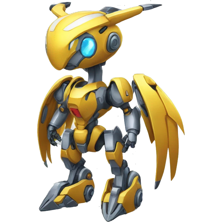 Futuristic Mechanical Pokémon-Medabot-Dragon full body emoji