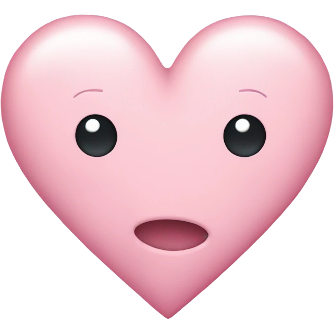 pastel pink heart emoji