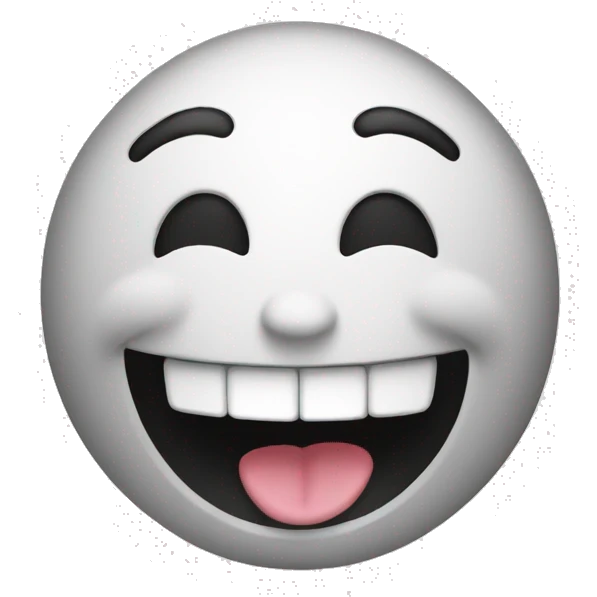 Laughing face emoji