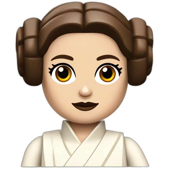 Lego princess leia emoji
