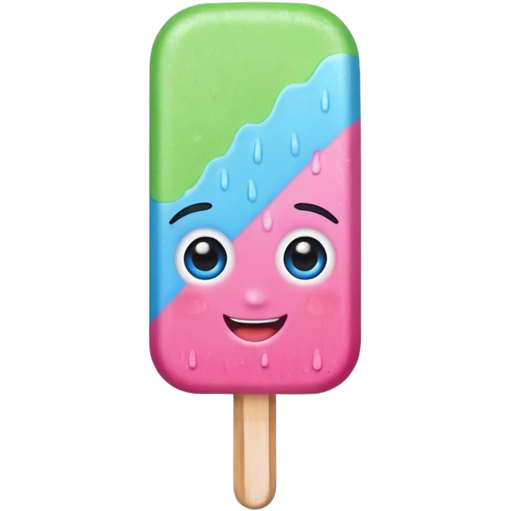 popsicle with eyes and headband emoji