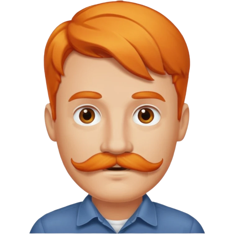 orange-haired mustache man emoji