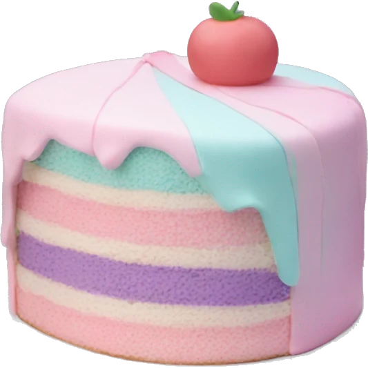 pastel cake emoji