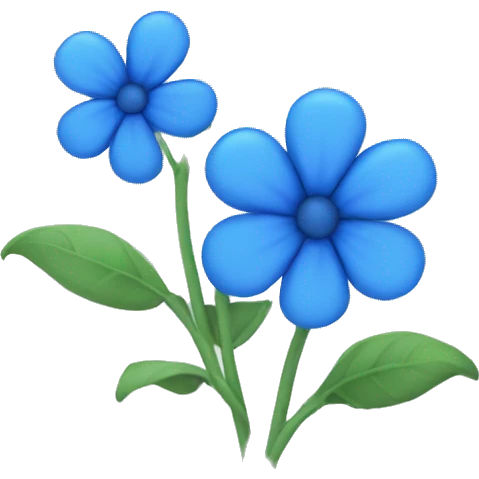 Blue Flower emoji