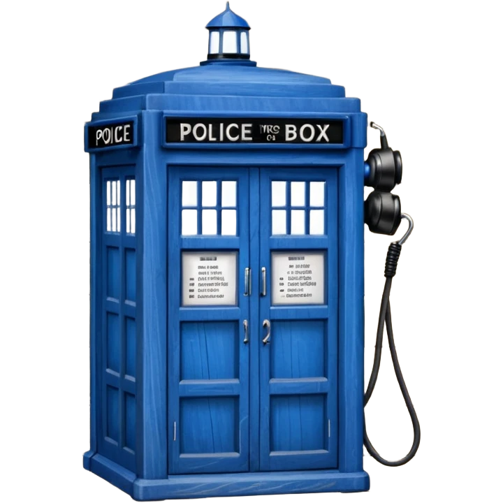 blue police box emoji emoji