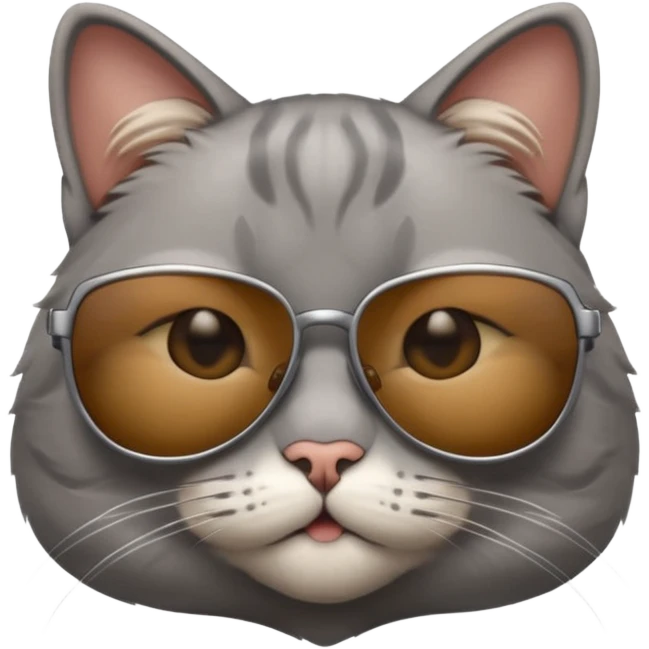 Cat wearing sunglasses emoji