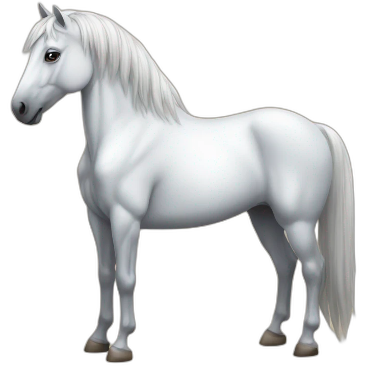 Horse wite emoji