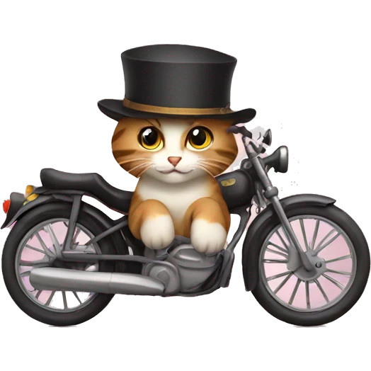 Gatto che ride con cappello emoji