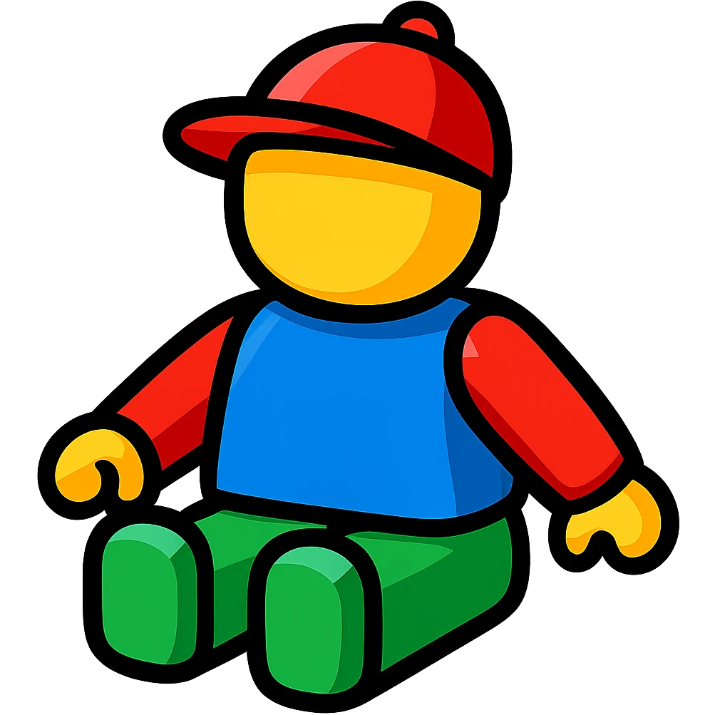 minimalist bright toy, no face, playful cartoon style emoji