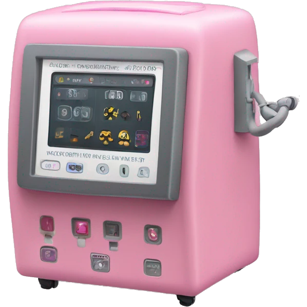 Pink vital sign machine emoji