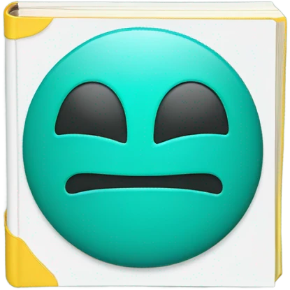 teal hardcover book labeled “DSM-5-TR” with clean white text and a yellow smiley face icon emoji