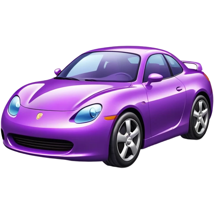 Car purple emoji