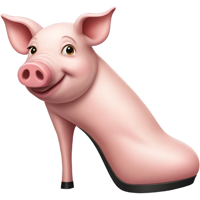 Pig in high heels  emoji