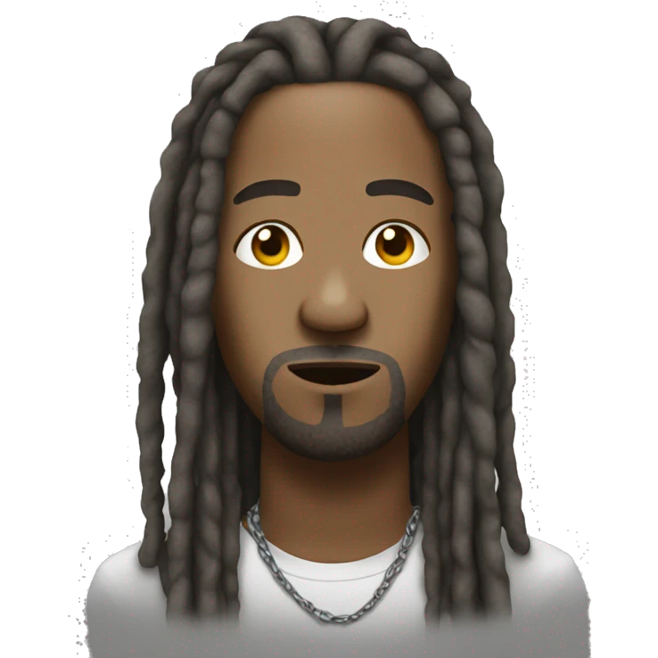 white rapper with dreadlocks emoji