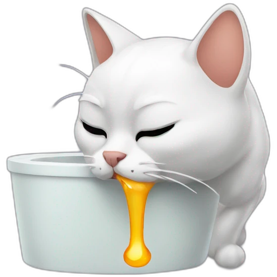 Cat vomiting emoji