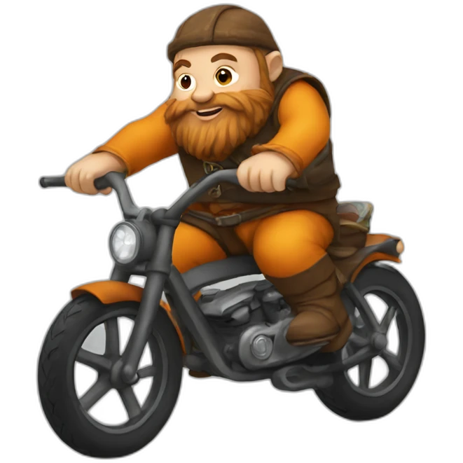 dwarf on bike emoji