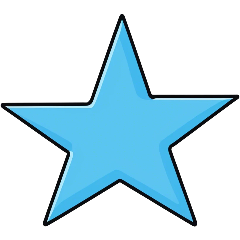 Blue star  emoji
