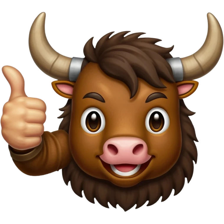 Emoji like (thumbs up) bull's hoof emoji emoji