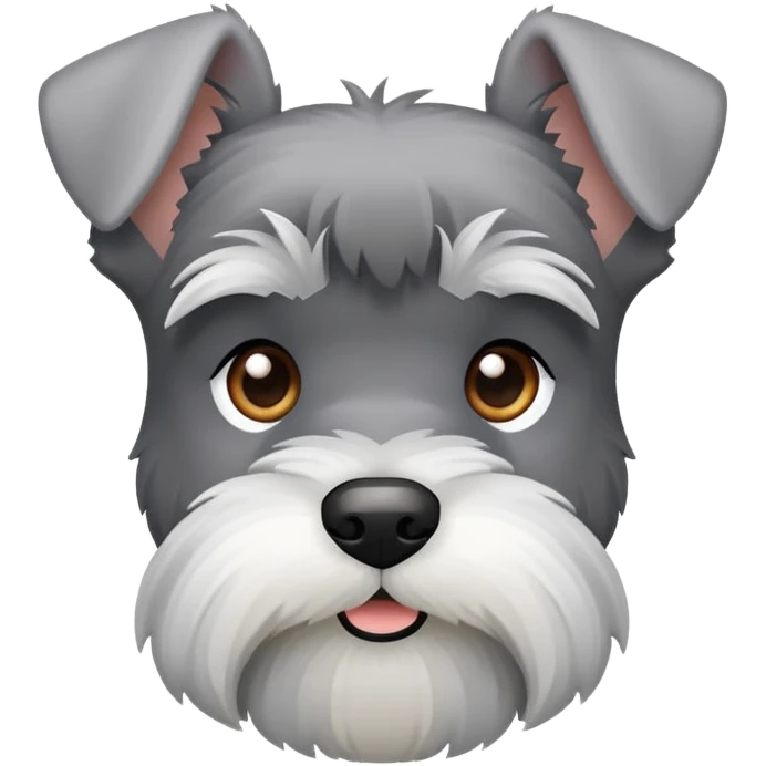 schnauzer grey emoji
