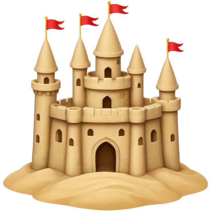 sand castle simple primitive emoji