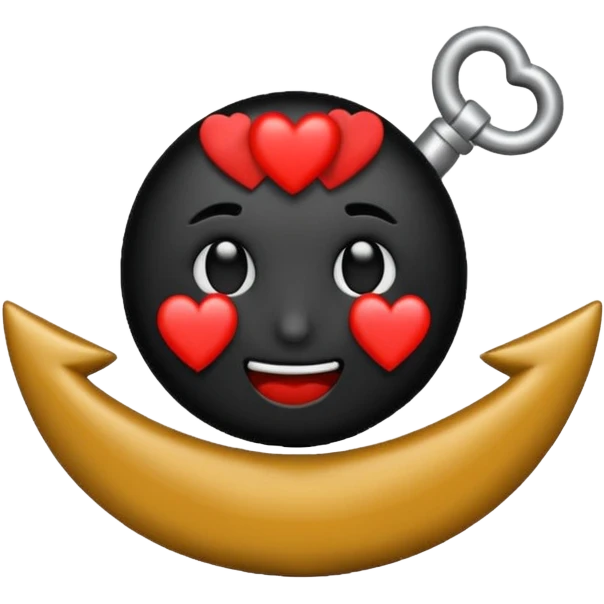 Je veux un emoji encre dans ce style là : ⚓ je veux qu’il représente l’amour sentimentale et attachant vers une personne  emoji