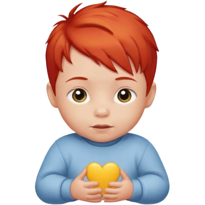 red hair baby boy emoji