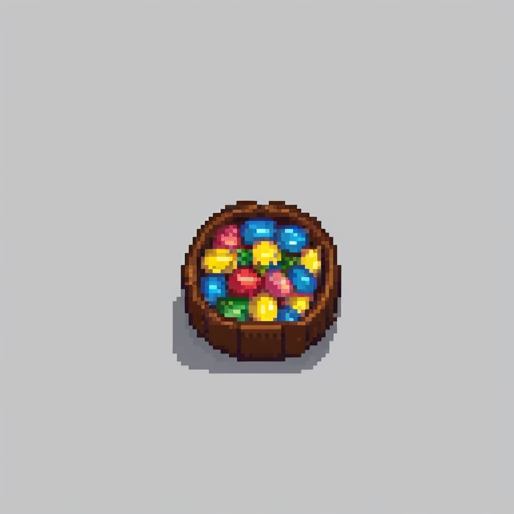 bombones, chocolate candies, pixel art style emoji