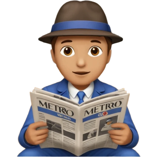 men sit in metro emoji