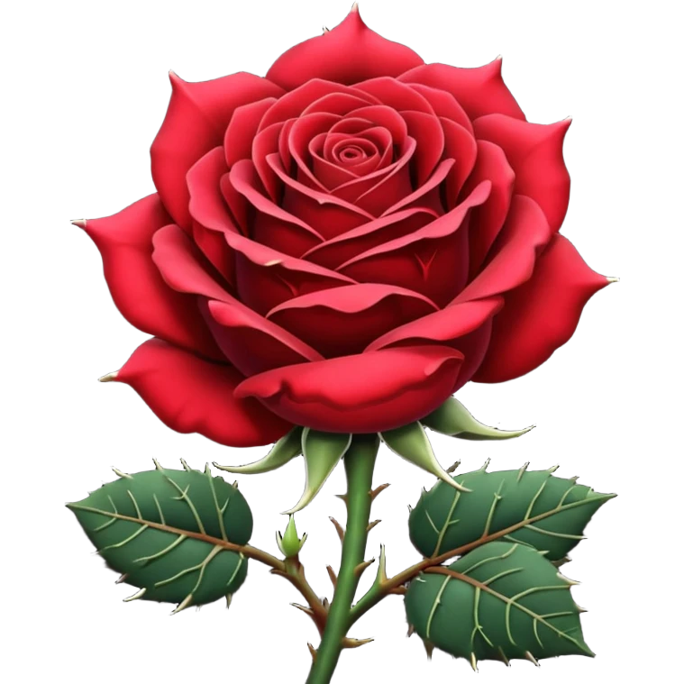 Gothic WhatsApp Emojis Like a black Rose  emoji