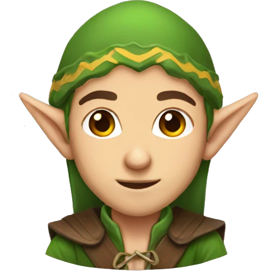 Elf male tracker bow emoji