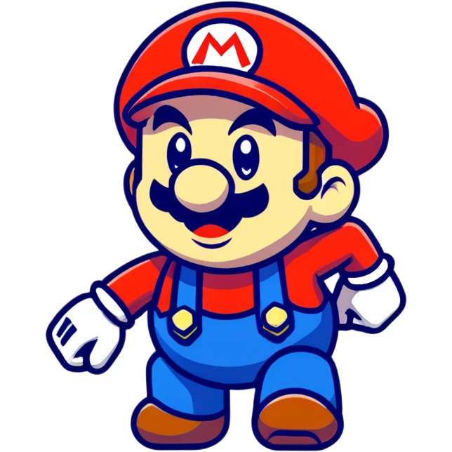 Purple Super Mario Pixel emoji