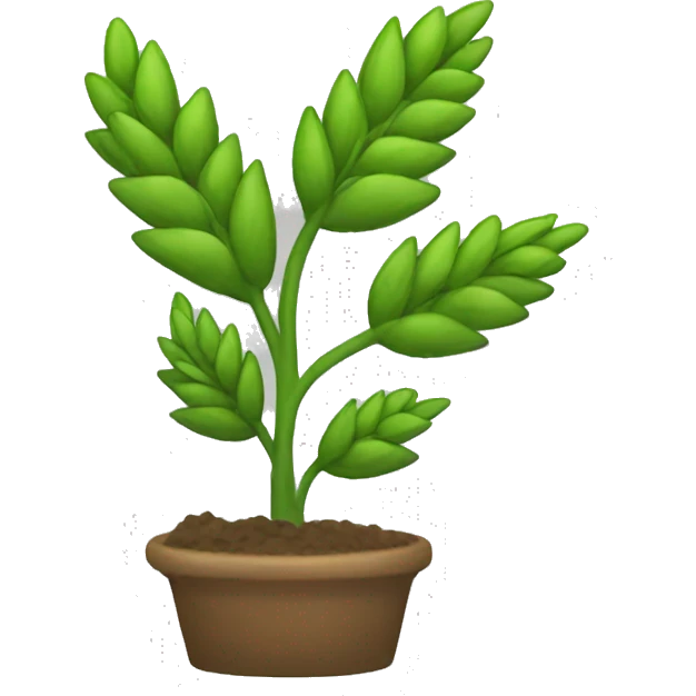 quick wheat plant with only one branch emoji