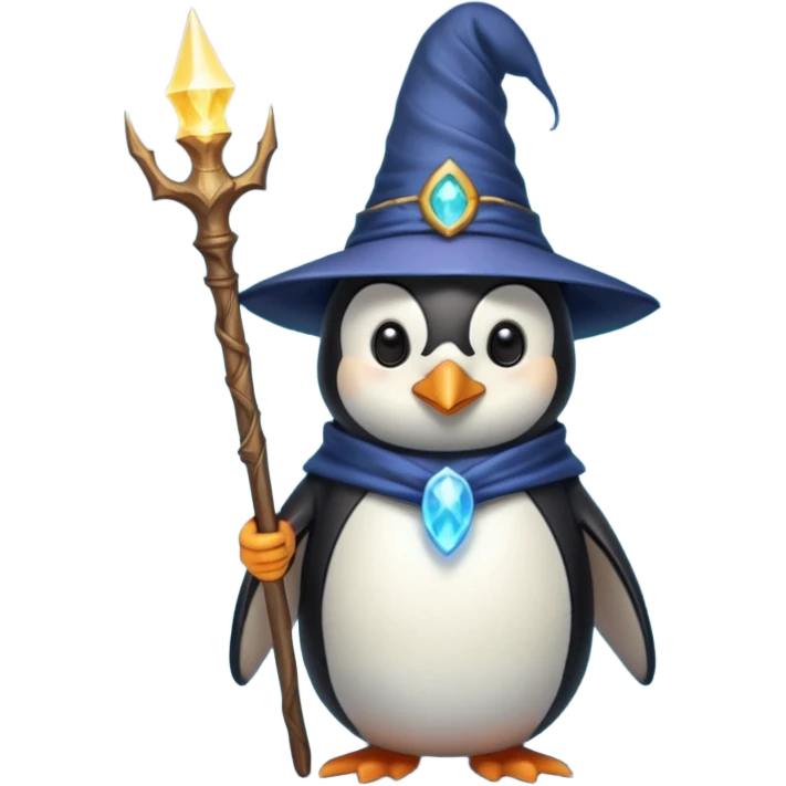 пингвин волжебник emoji