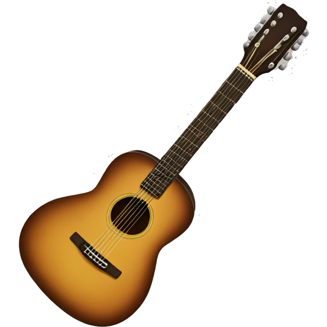 Acoustic guitar emoji