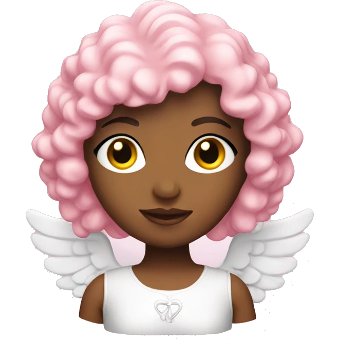 Pink angel doll emoji