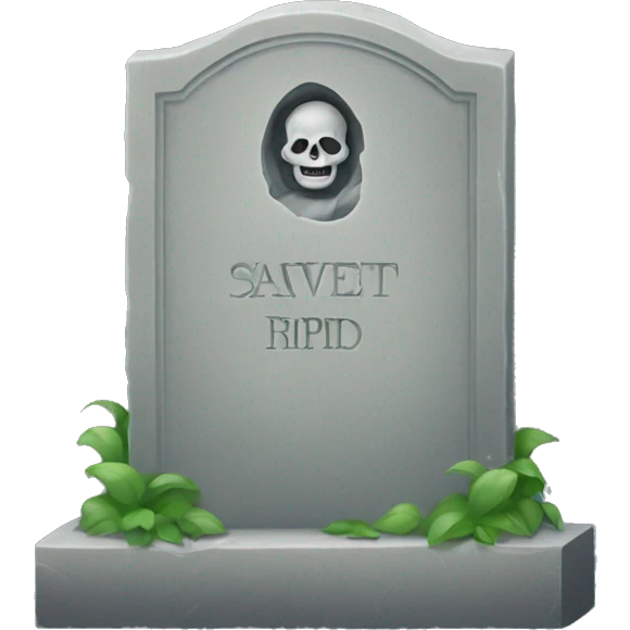 gravestone rip emoji
