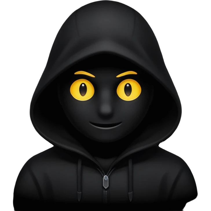 Shadowy figure all blacked out emoji