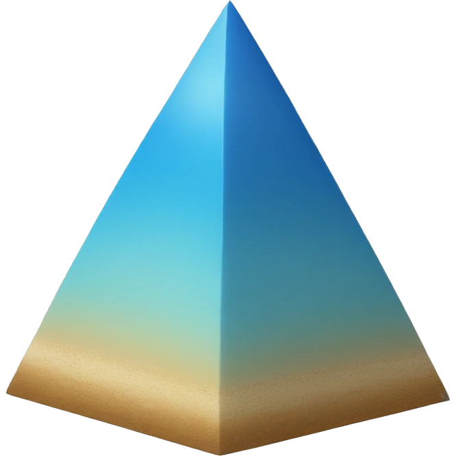 blue pyramid emoji