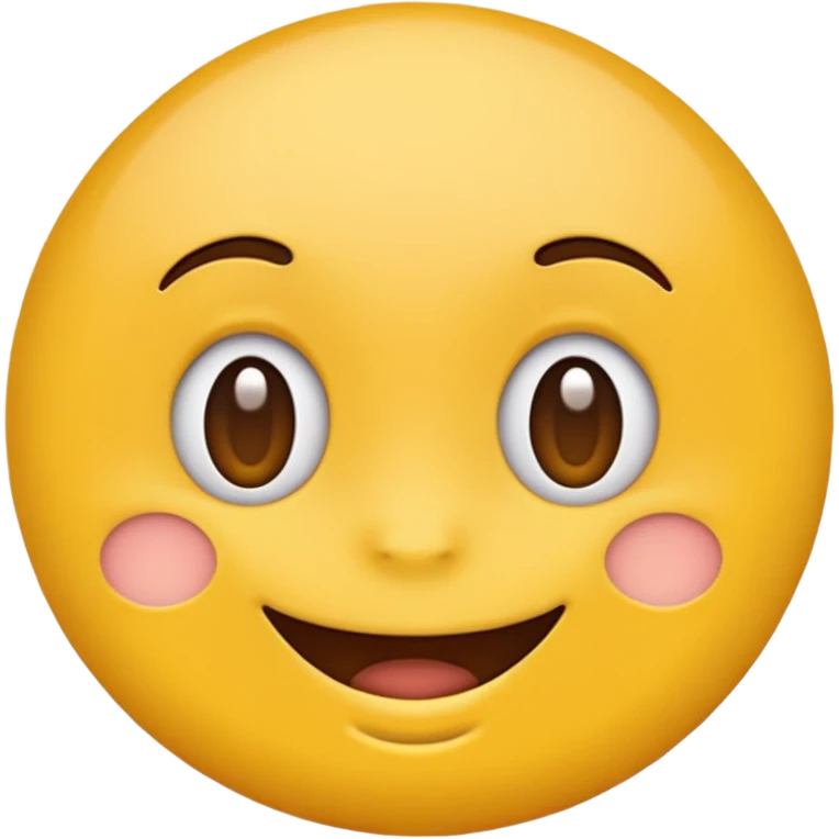 Emoji, yellow round teasing smile emoji