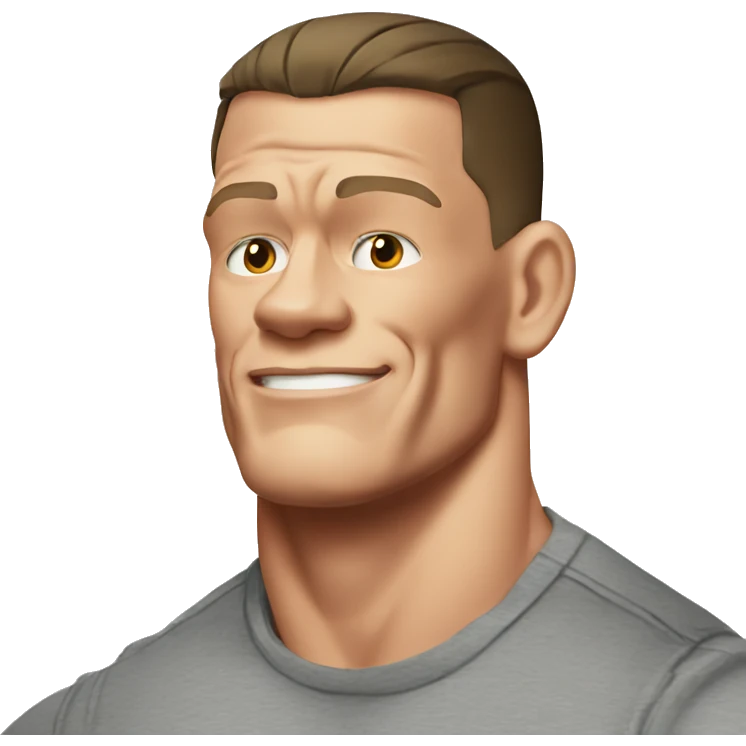 john cena wearing tee emoji
