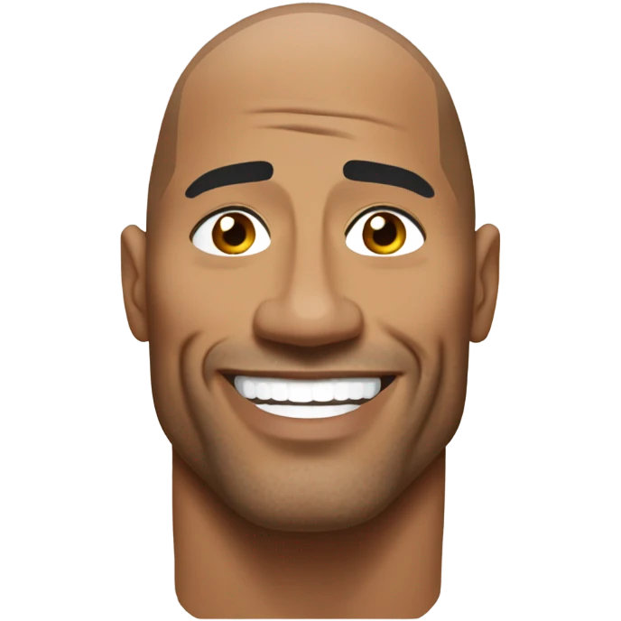 Dwayne the rock Johnson emoji