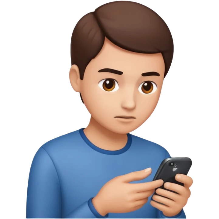 Phone addiction emoji