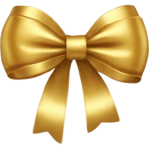 gold bow emoji