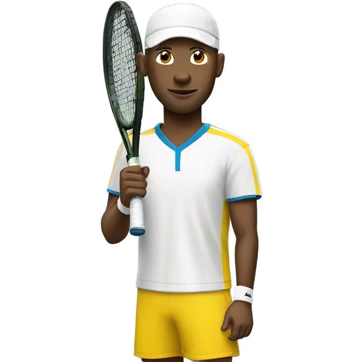 White guy tennis player emoji